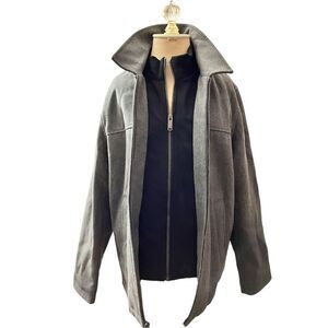 Dockers Men’s Lined Midweight Wool Blend Coat / NWT
